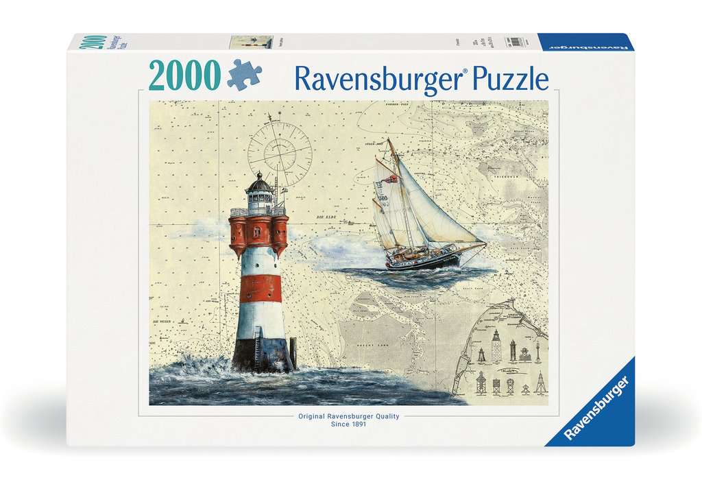 Puzzle 2000 Teile Romantischer Leuchtturm