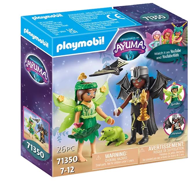 PLAYMOBIL Ayuma Forest Fairy & Bat Fairy mit Seelentieren