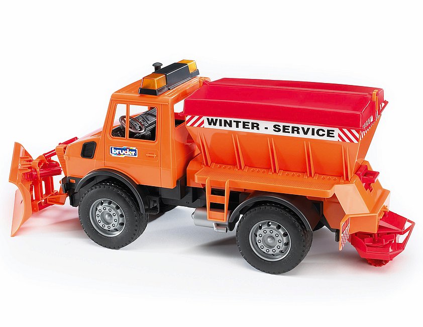 Bruder 02572 MB Unimog Winterdienst mit Räumschild