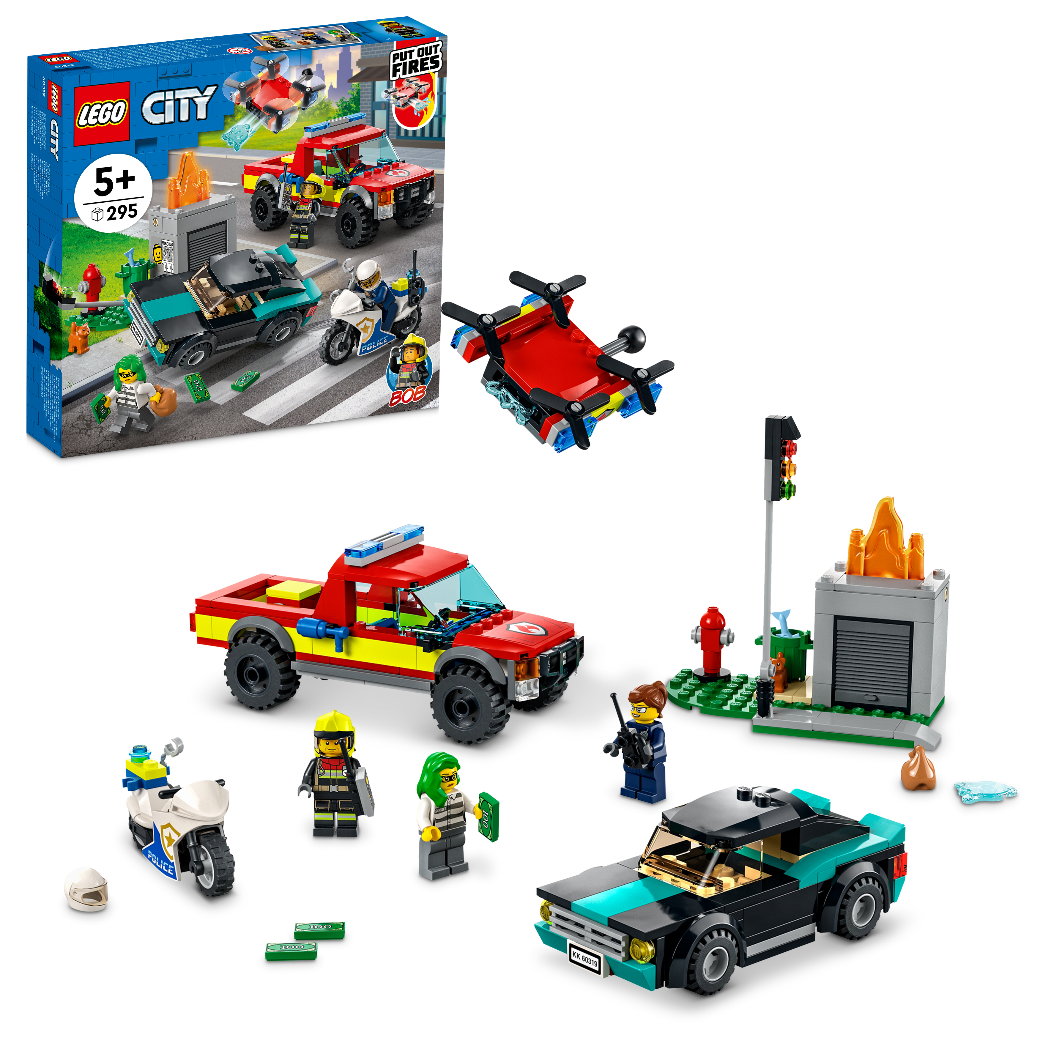 LEGO City Löscheinsatz und Verfolgungsjagd 60319