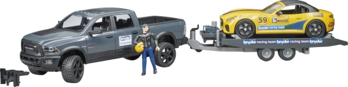 Bruder 02504 Power Wagon und Roadster Racing Team 1:16