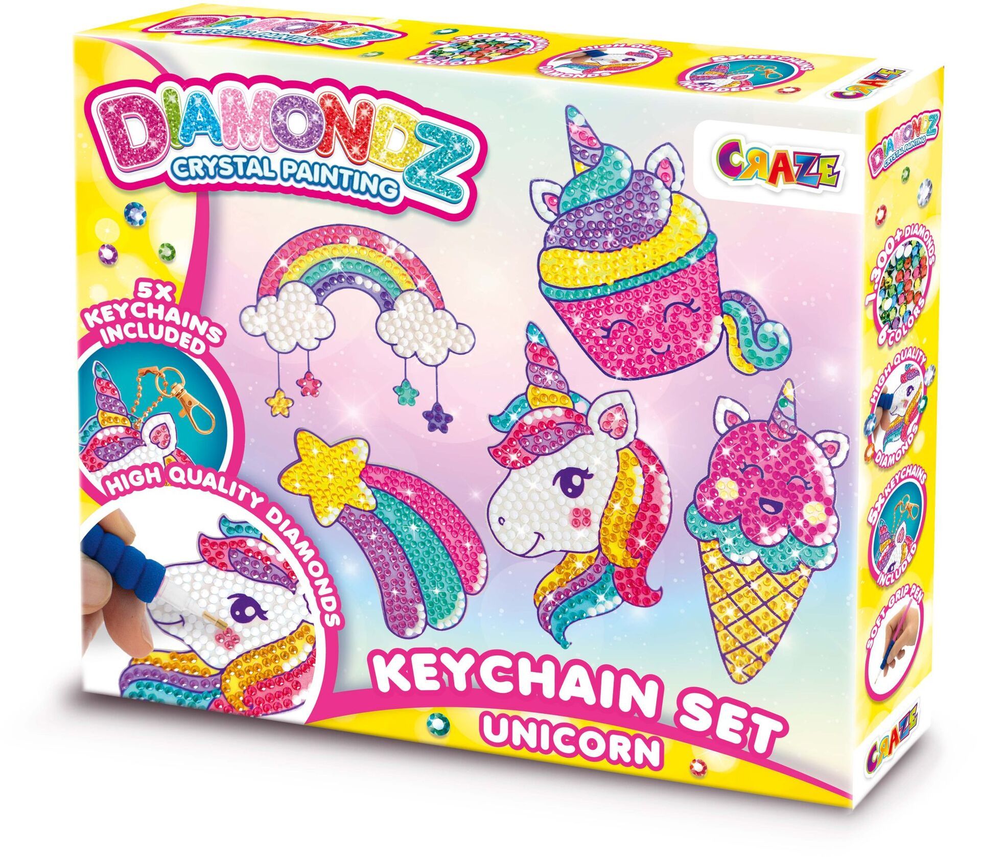 Diamondz Keychain Set Unicorn